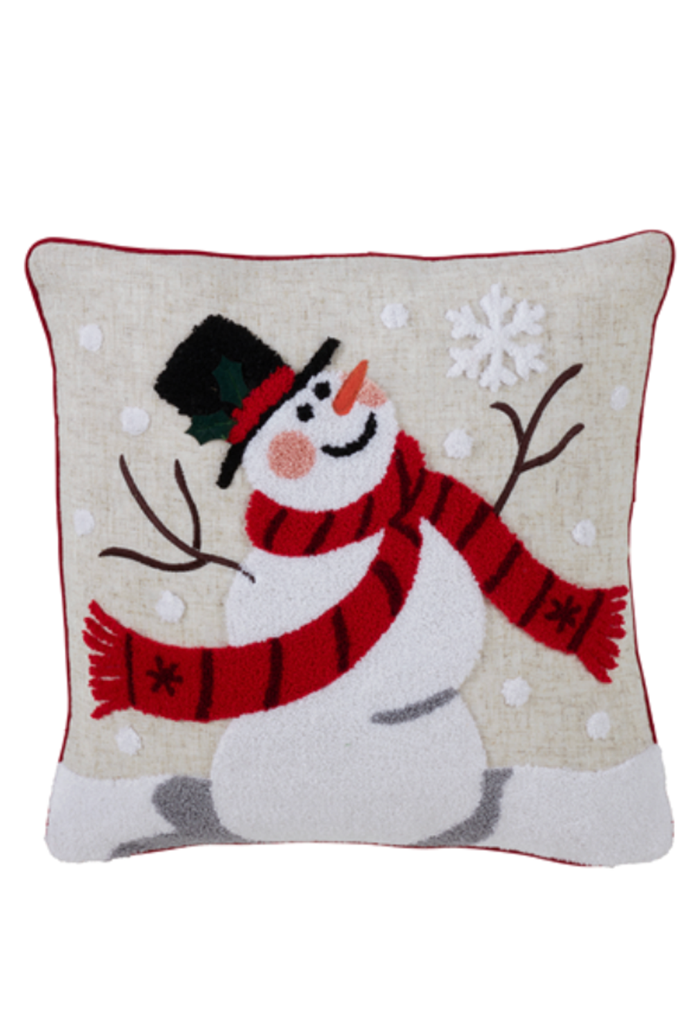 Down Filled Snowman Pillow