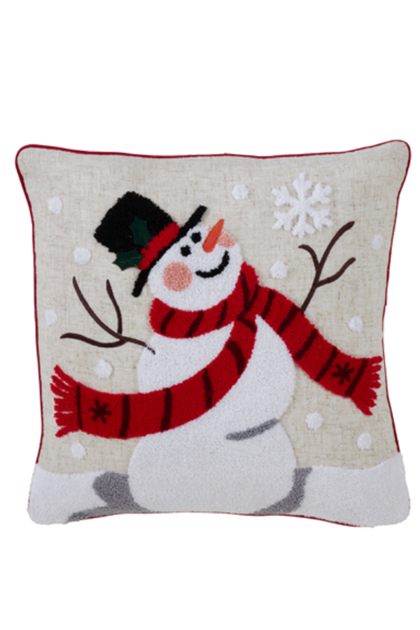 Down Filled Snowman Pillow