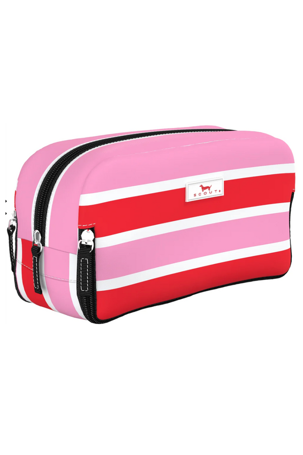 3 Way Cosmetic Bag - "Candy Striper" H25