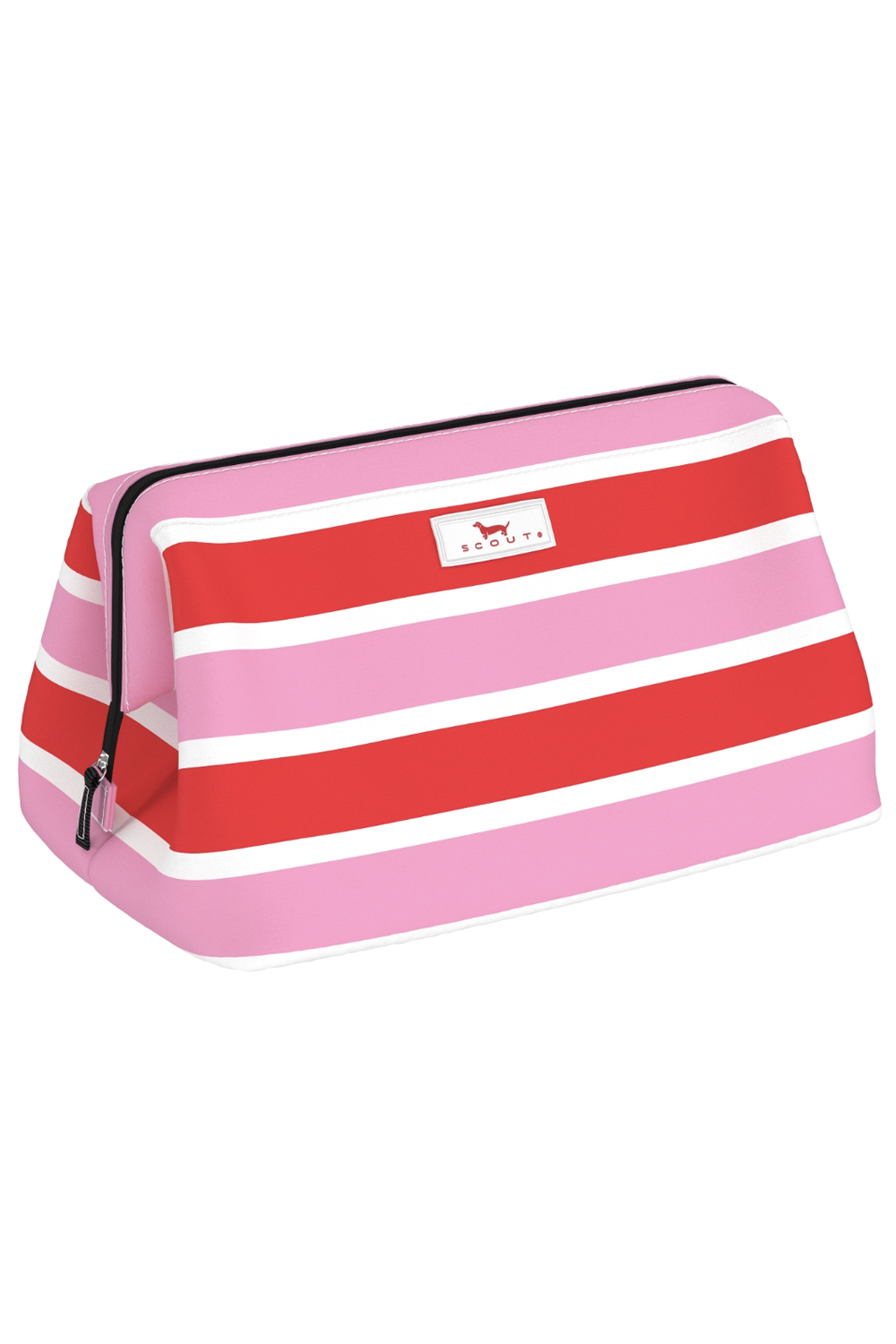 Big Mouth Cosmetic Bag - "Candy Striper" H25