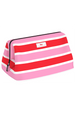 Big Mouth Cosmetic Bag - "Candy Striper" H25