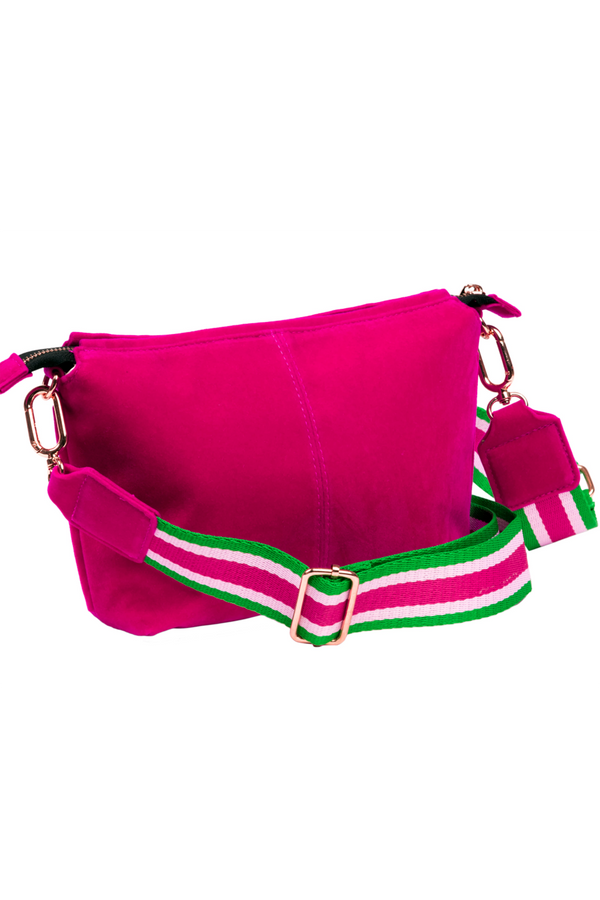 Emily Crossbody Purse - "Pink Velvet" H25