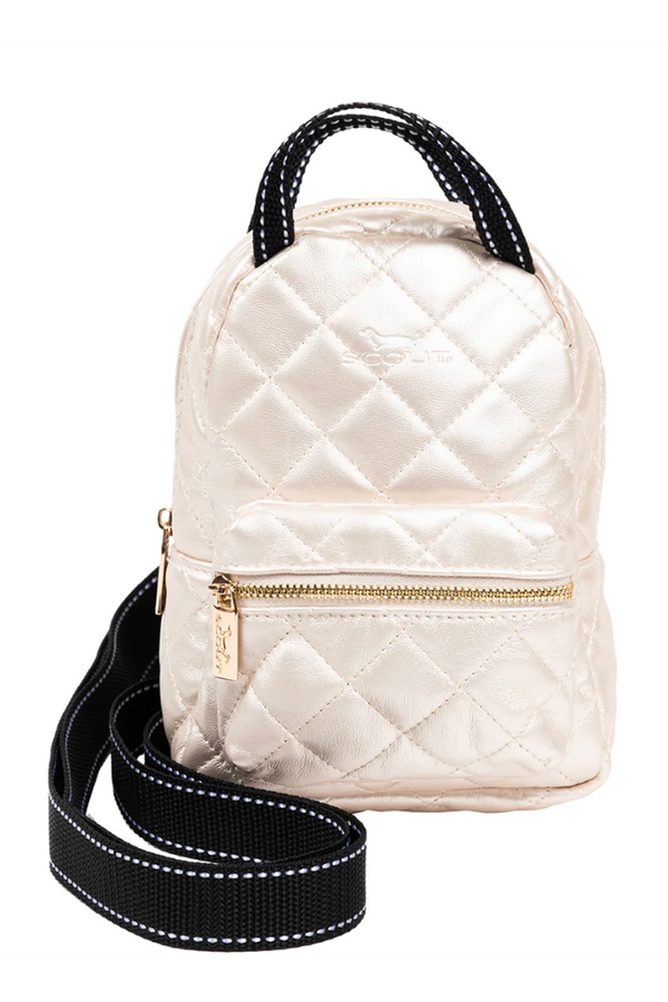 Globetrotter Mini Backpack - "Champagne Quilted" H25