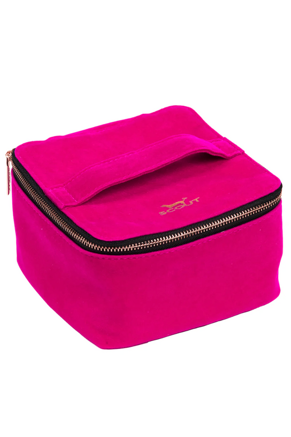 Hidden Gem Travel Jewelry Case - "Pink Velvet" H25