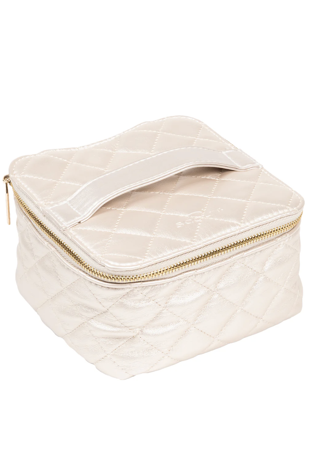Hidden Gem Travel Jewelry Case - "Champagne Quilted" H25