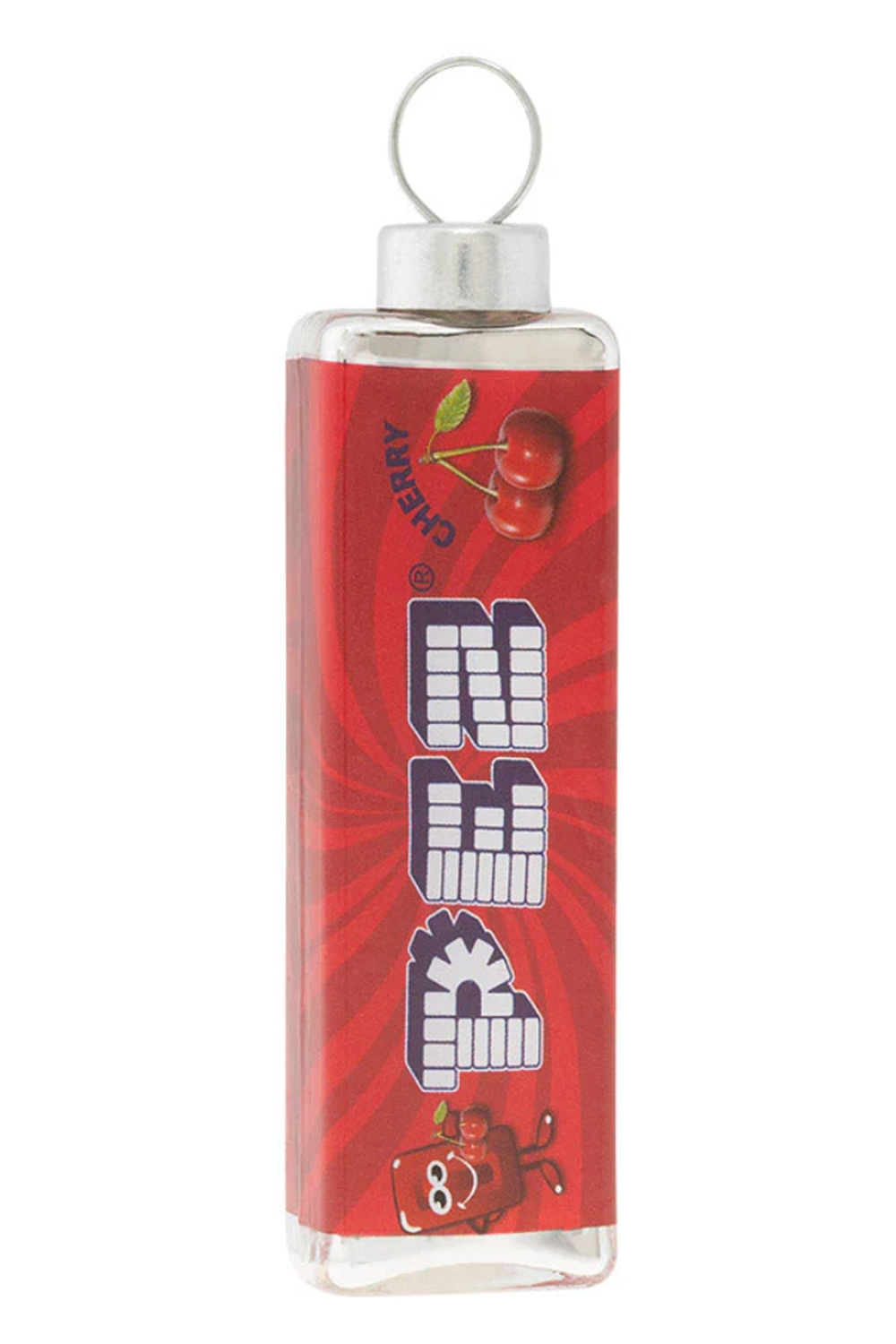 Glass Ornament - Cherry Pez Candy