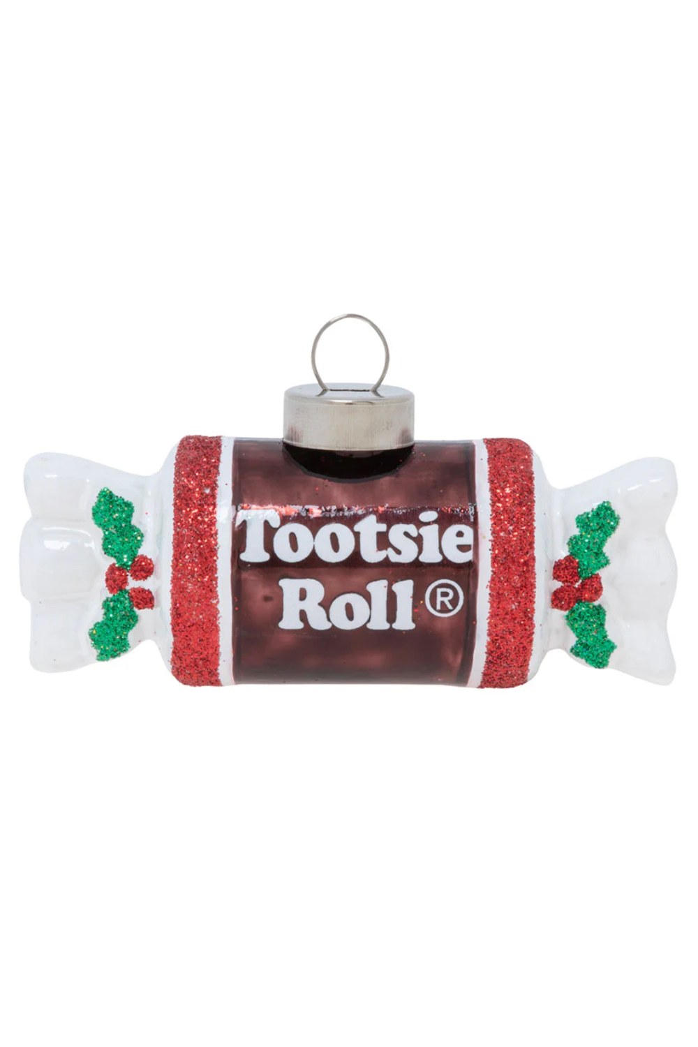 Glass Ornament - Holiday Tootsie Roll