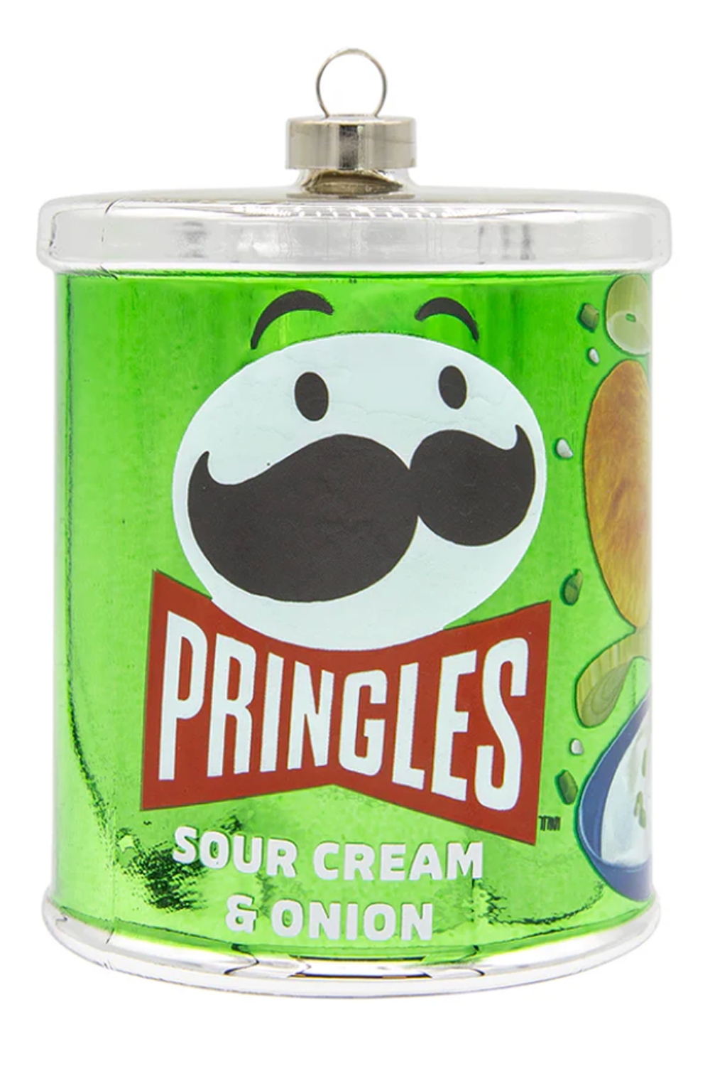 Glass Ornament - Sour Cream & Onion Pringles