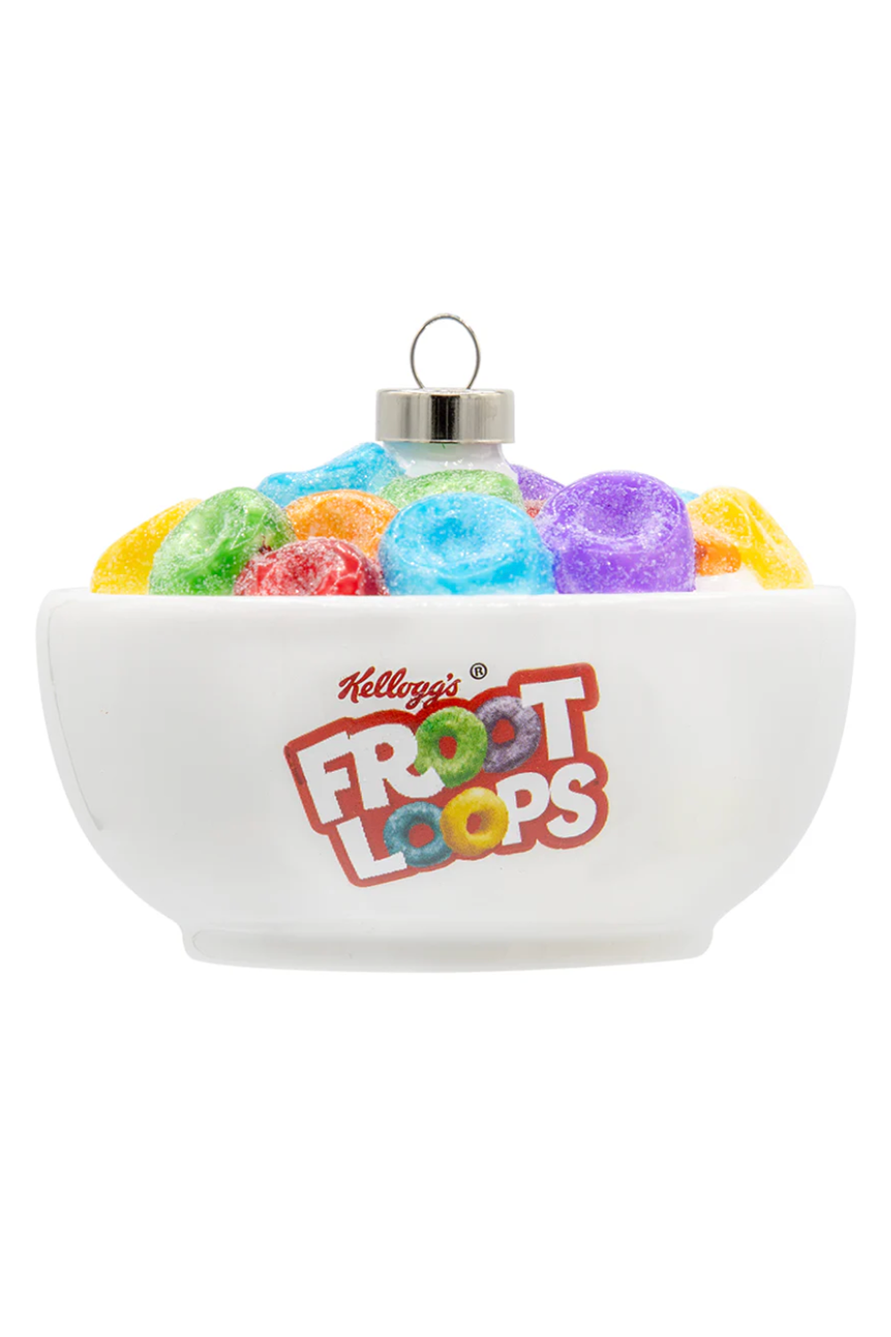 Glass Ornament - Kelloggs Froot Loops Cereal Bowl