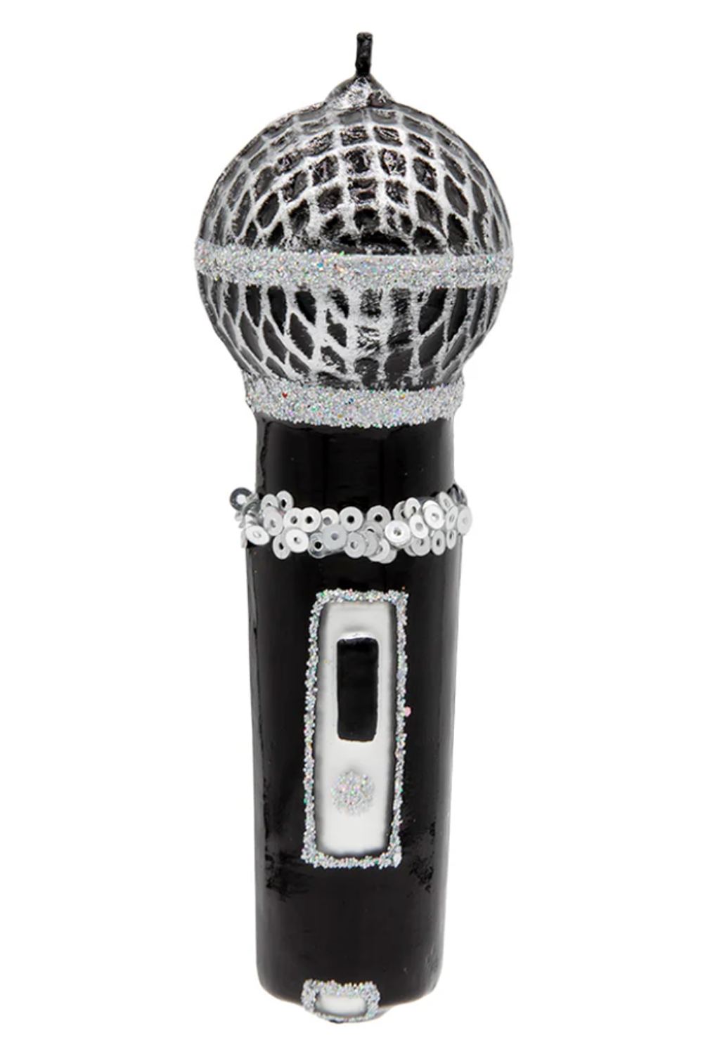 Glass Ornament - Karaoke Microphone