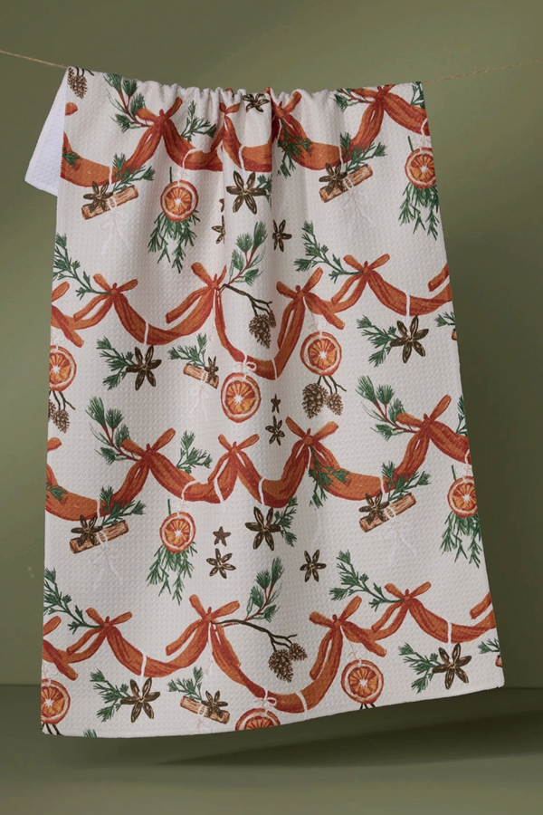 Geometry Kitchen Tea Towel - Naranjas