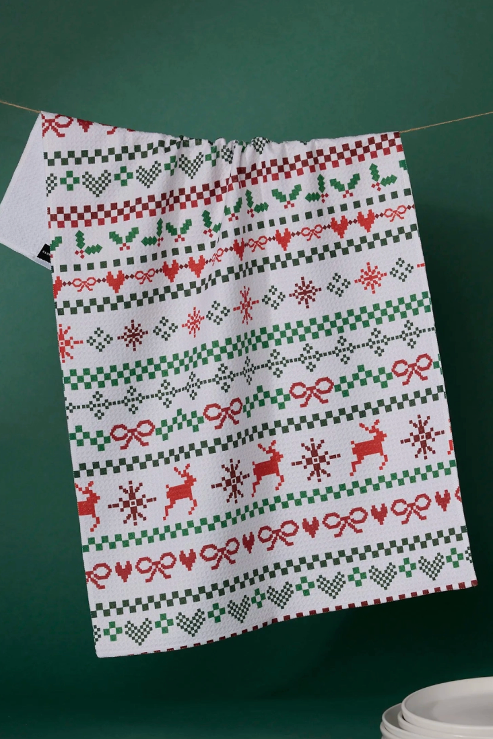 Geometry Kitchen Tea Towel - Ugly Sweater Day