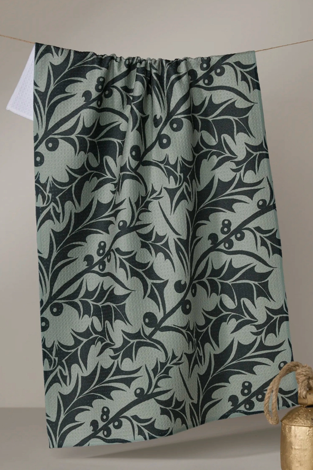 Geometry Kitchen Tea Towel - Winter Foliage