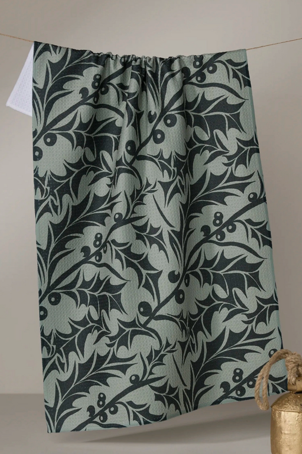 Geometry Kitchen Tea Towel - Winter Foliage