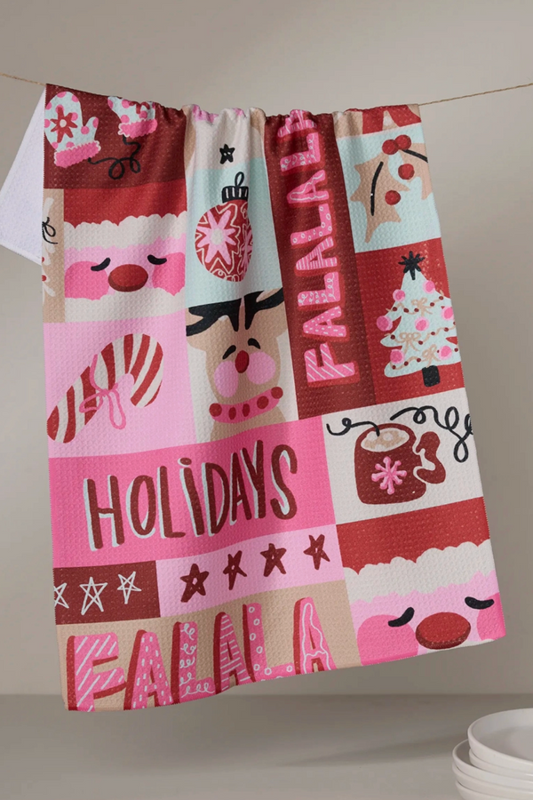 Geometry Kitchen Tea Towel - Winter Wonder