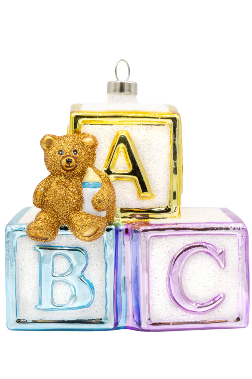 Glass Ornament - Big Baby Blocks