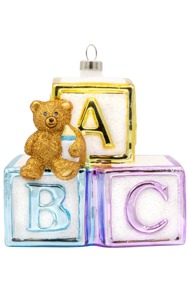 Glass Ornament - Big Baby Blocks