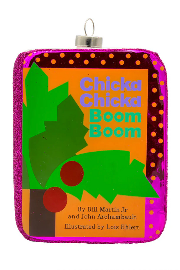 Glass Ornament - Big Chicka Chicka Boom Boom Book Cover