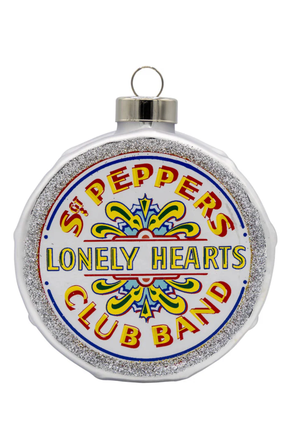 Glass Ornament - Beatles Sgt. Peppers Drum