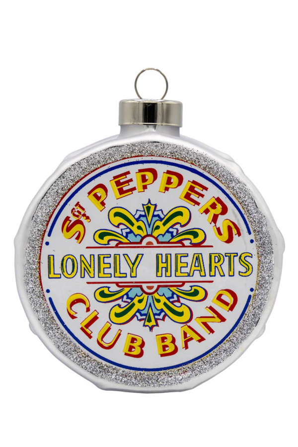 Glass Ornament - Beatles Sgt. Peppers Drum
