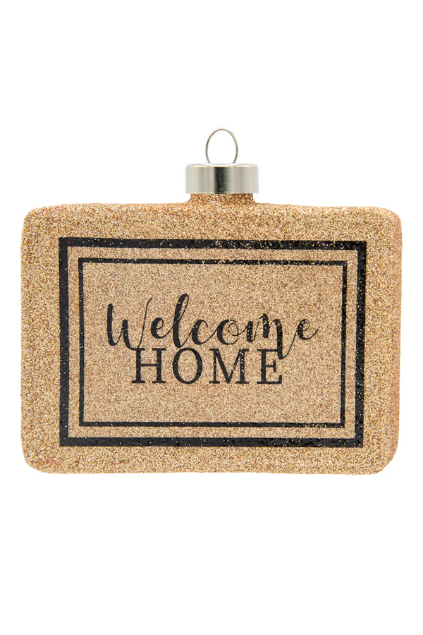Glass Ornament - Welcome Home Doormat