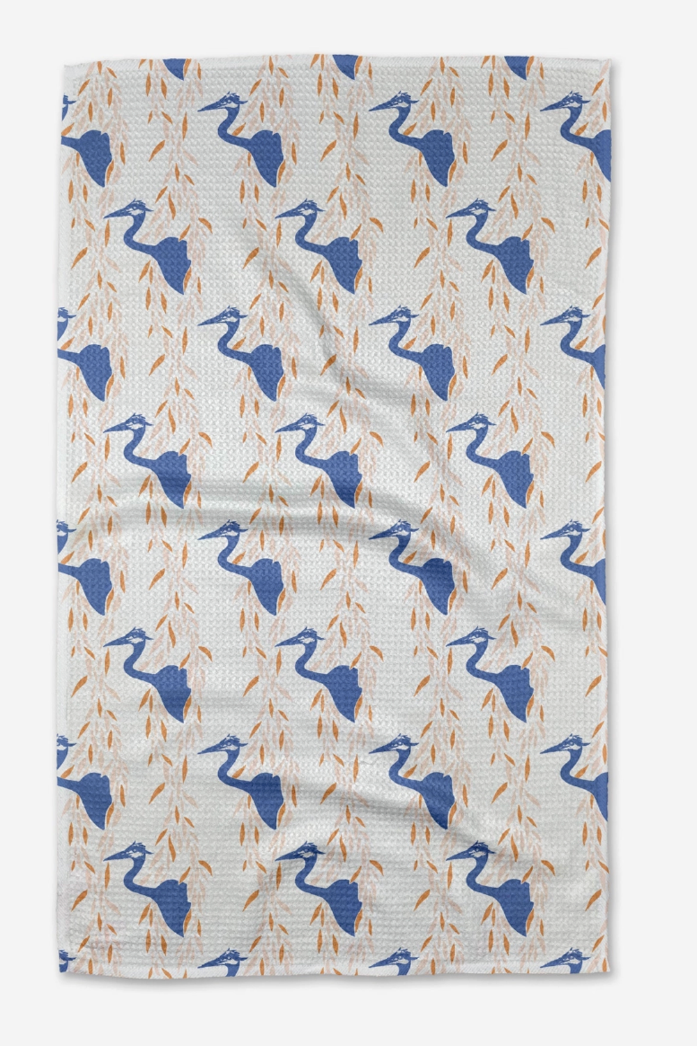 Geometry Kitchen Tea Towel - Blue Heron