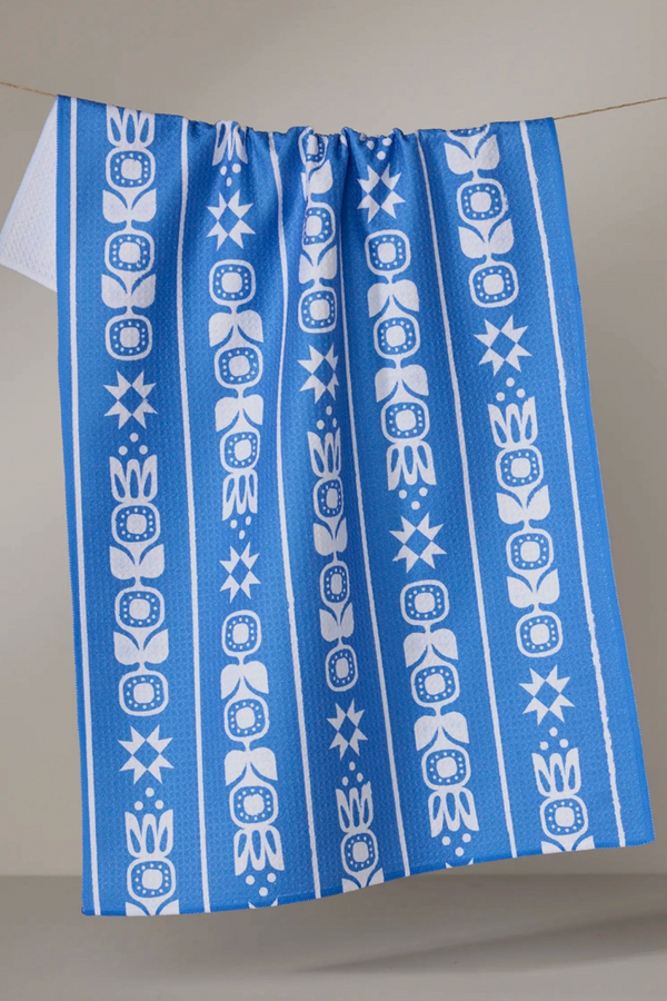 Geometry Kitchen Tea Towel - Frosted Flora