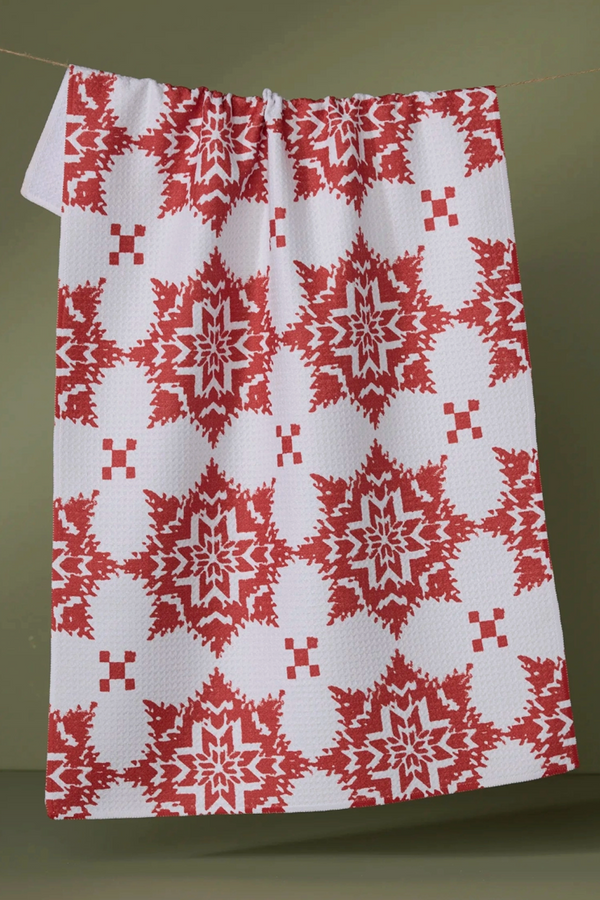 Geometry Kitchen Tea Towel - Iceflower