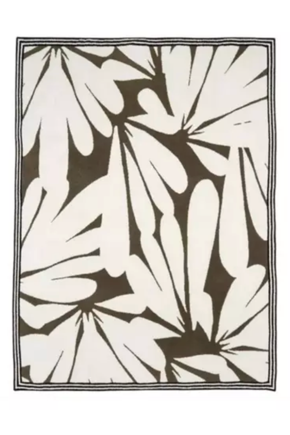 CozyChic Daisy Petal Throw - Khaki Green