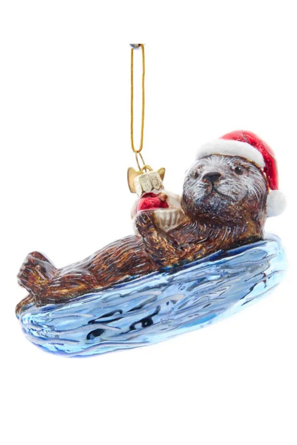 Glass Ornament - Noble Sea Otter