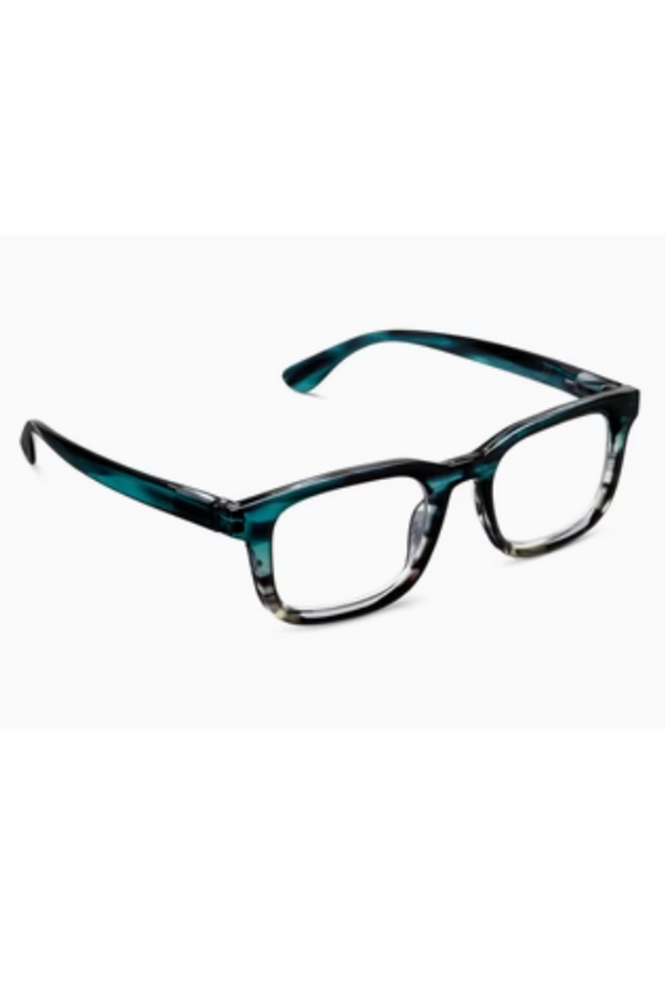 Reading Glasses - Otto Teal Ombre Horn