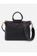 Sheila Medium Satchel - Velvet Hide Black Embellished