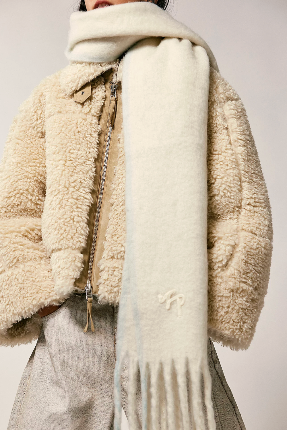 FP Winter Chill Blanket Scarf - Ivory