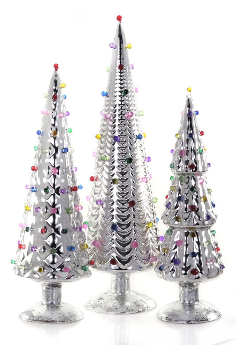 Glass Bauble Tree - Silver