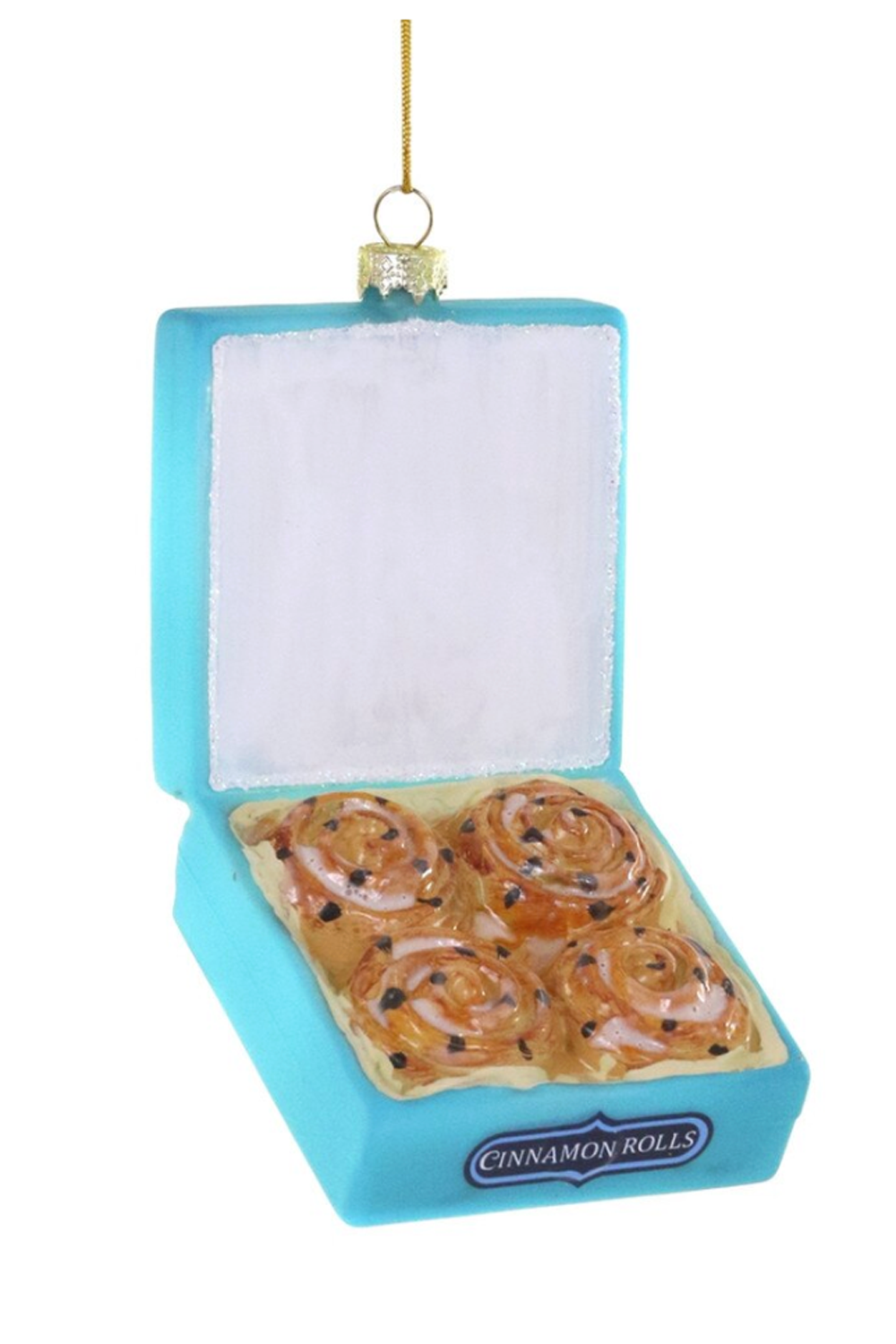 Glass Ornament - Box of Cinnamon Rolls