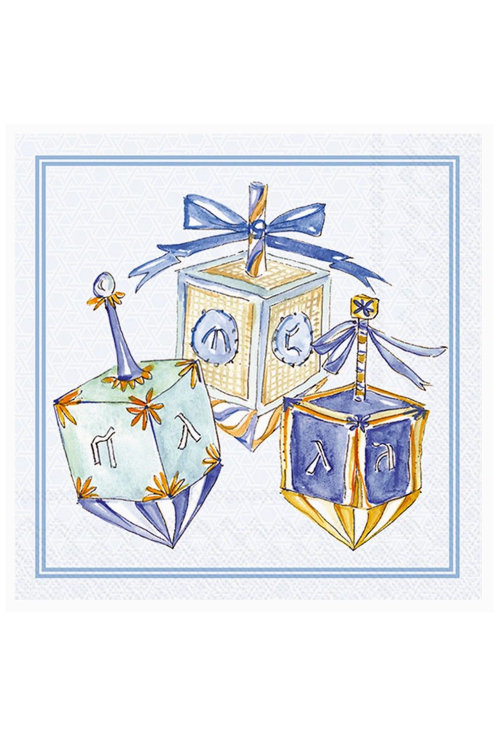Cocktail Napkin Pack - Dreidels Hanukkah