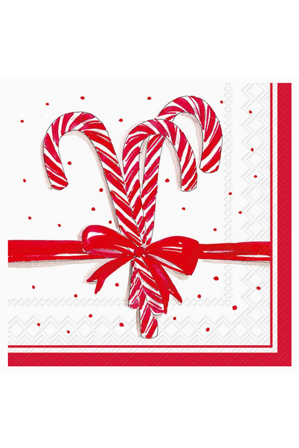 Cocktail Napkin Pack - Candy Canes