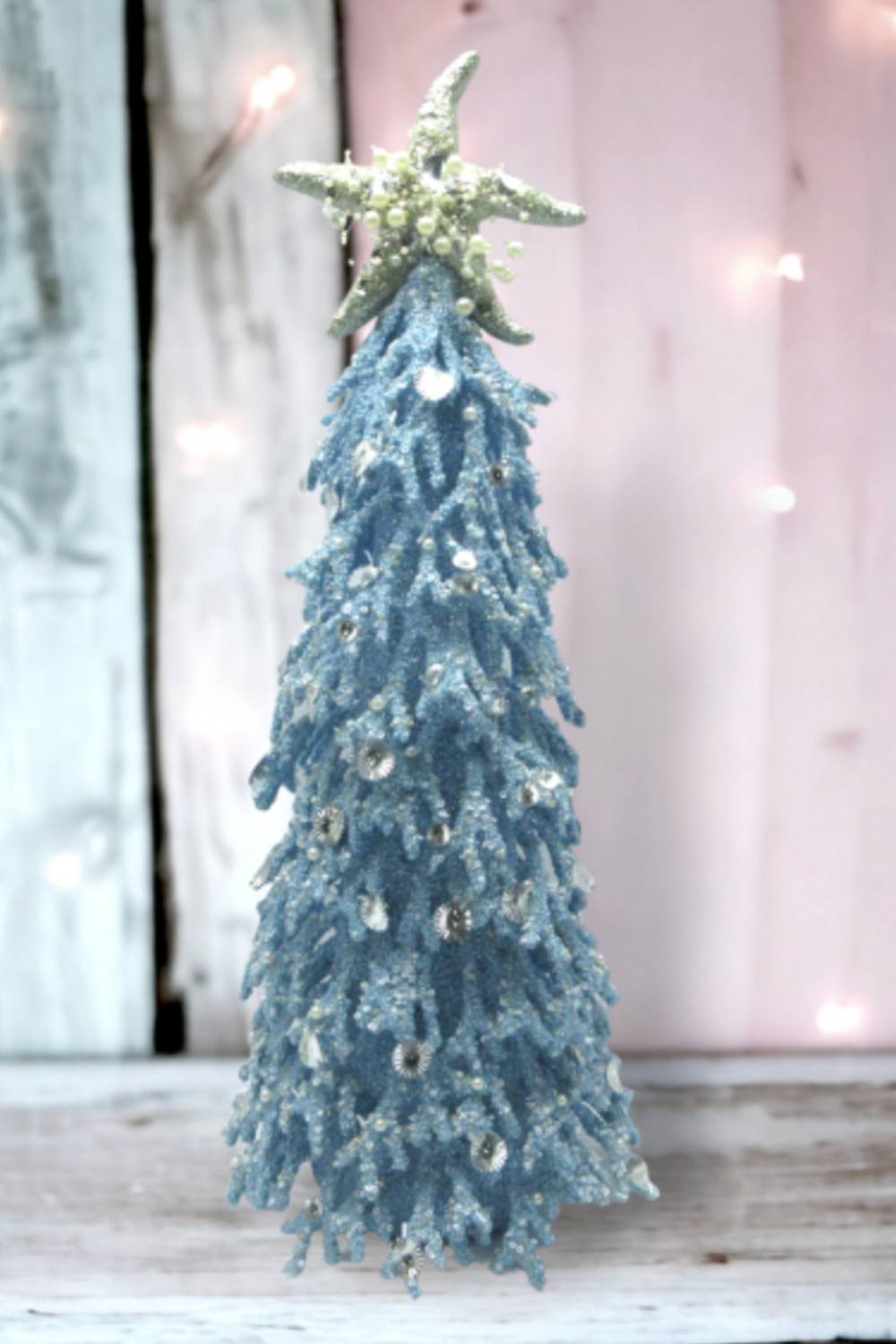 Blue Coral Christmas Tree