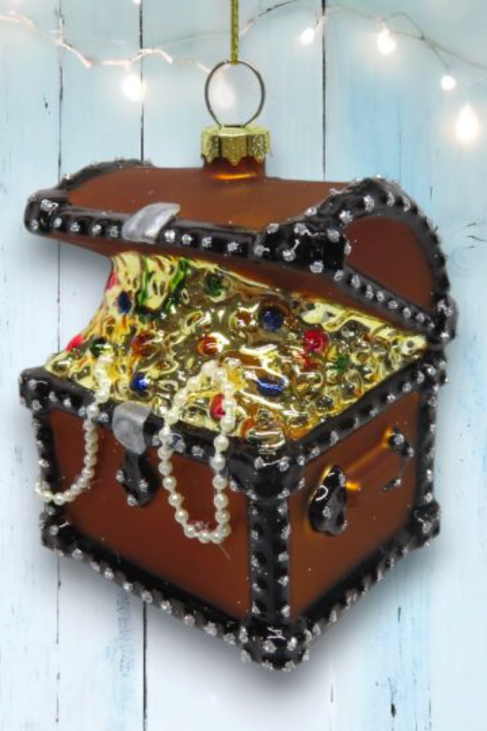 Glass Ornament - Treasure Chest