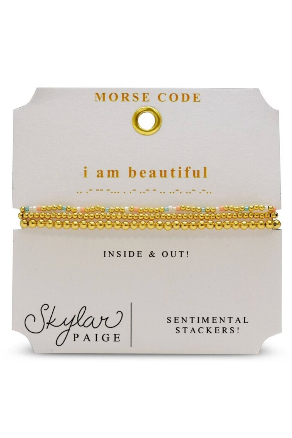 Skylar Sentimental Bracelet - I am Beautiful