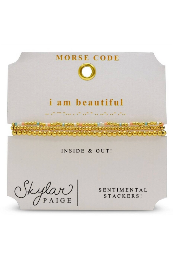 Skylar Sentimental Bracelet - I am Beautiful