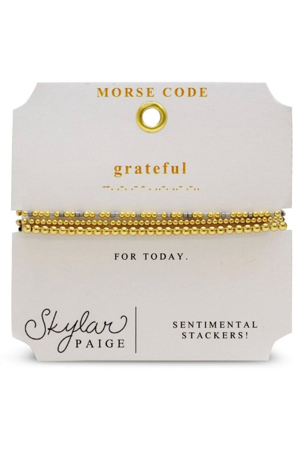Skylar Sentimental Bracelet - Grateful Marvelous Metallic