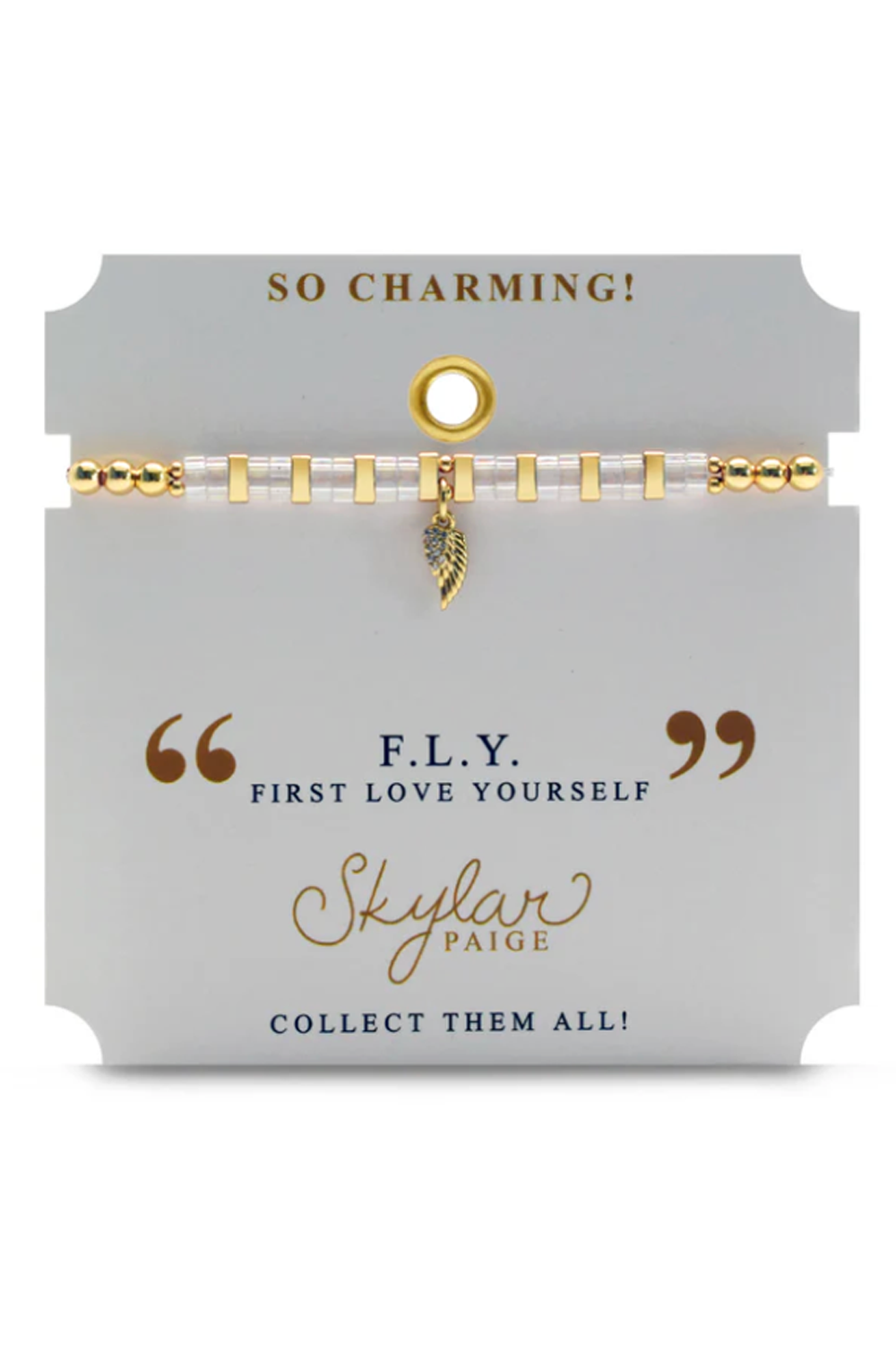 Skylar Charming Bracelet - Bead It Wing