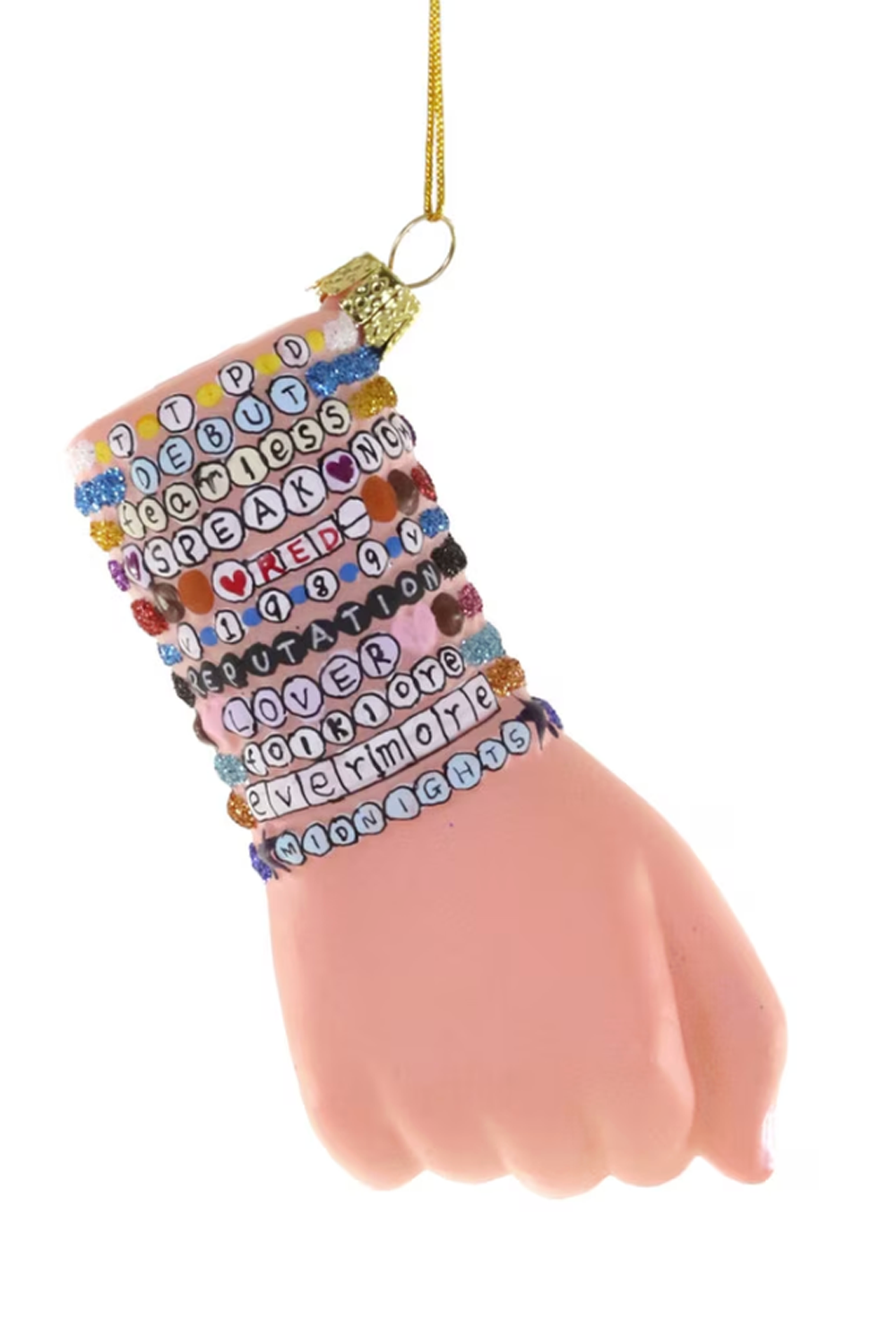 Glass Ornament - Swifty Friendship Bracelets