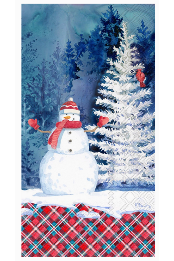 Guest Napkin Pack - Frosted Snowman