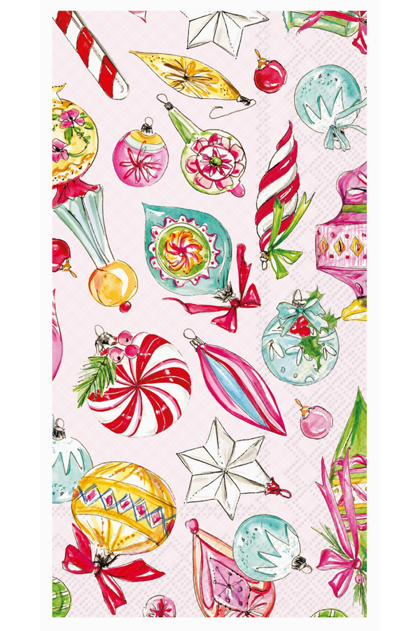 Guest Napkin Pack - Vintage Ornaments