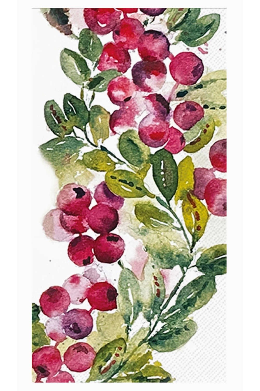 Guest Napkin Pack - CRANBERRY WREATH