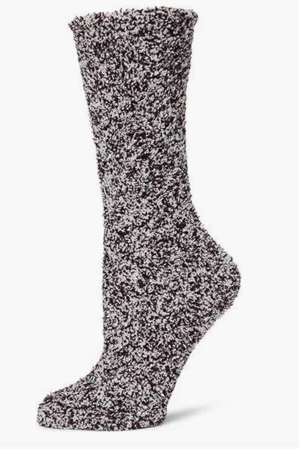 Cozy Chic Heathered Women’s Sock - Black Currant