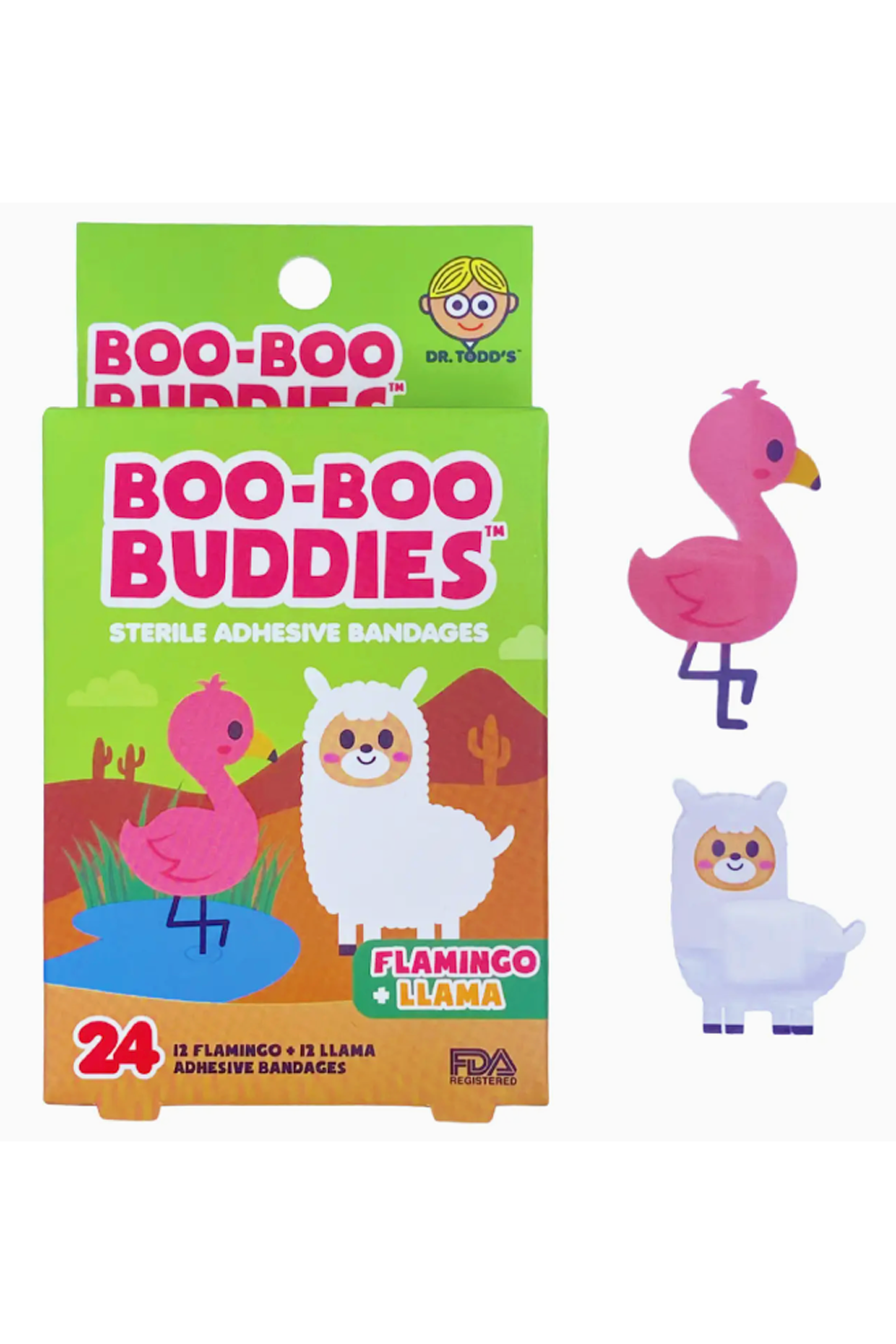 Boo Boo Buddies Bandages - Flamingo Llama