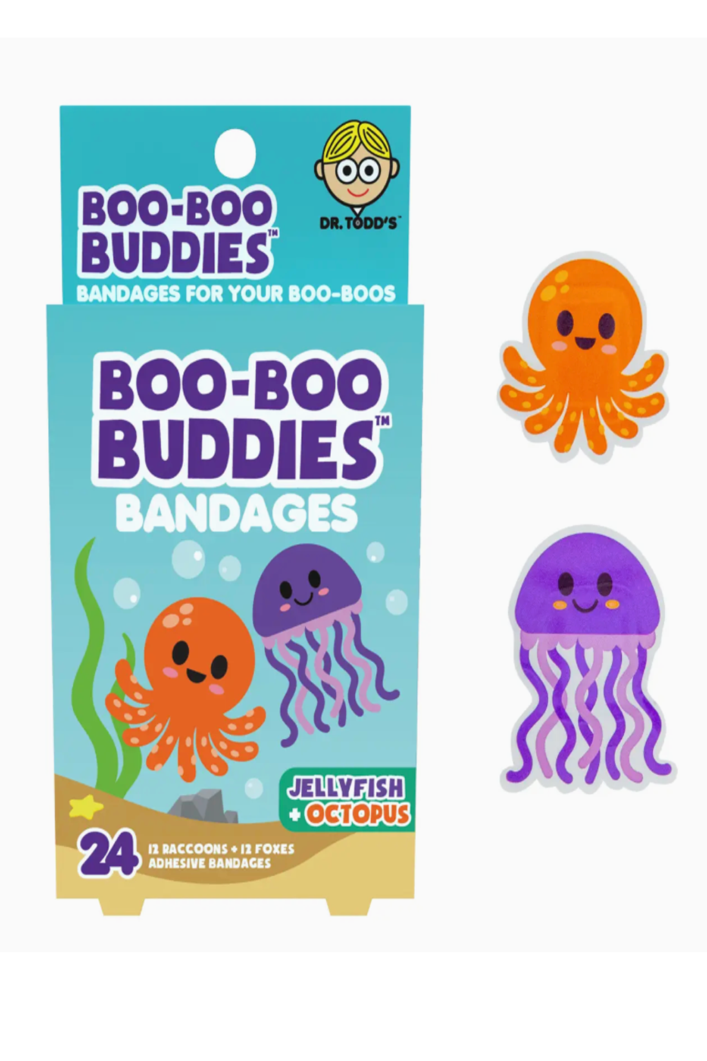 Boo Boo Buddies Bandages - Jellyfish Octopus